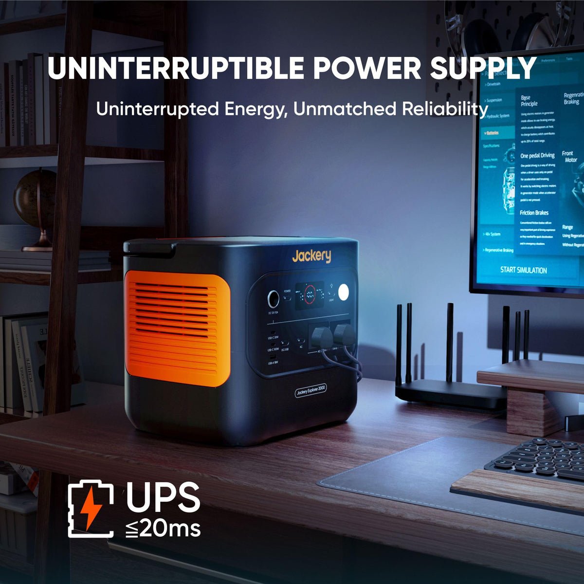 2042WH 2042W Portable Power Station - LiFePO4 Battery for Home Backup & RV