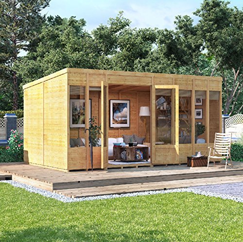 BillyOh Bella Tongue and Groove Pent Summerhouse (14x8 Spray Treated)