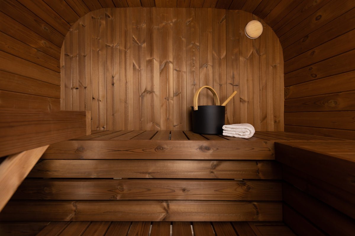 Black Thermowood Sauna Narvik For Two To Three People